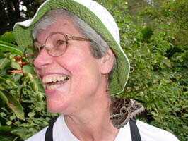 In the butterfly garden