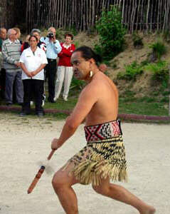 Dancing Maori Warrior